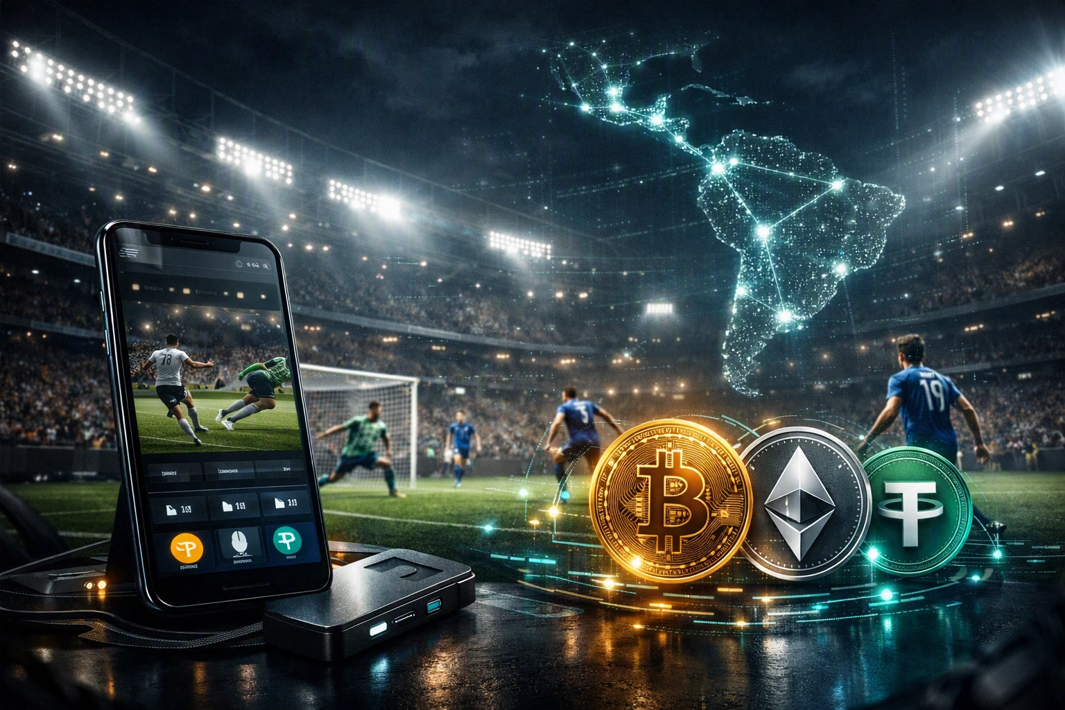 Apuestas deportivas con criptomonedas en LATAM