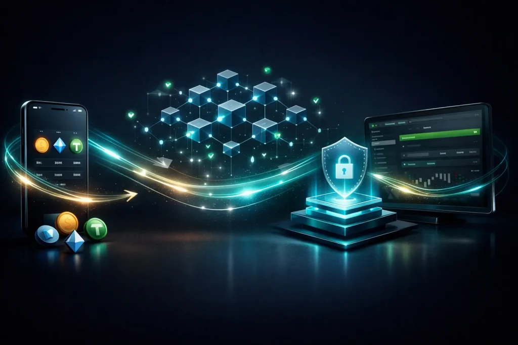 Depósitos y retiros con activos digitales